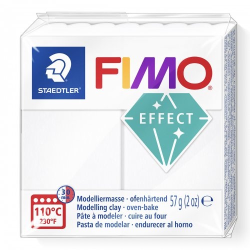 FIMO Effect Transparent 57 g, 014 bílá