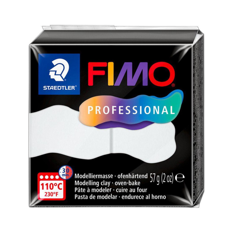 FIMO Professional 57 g, 0 bílá
