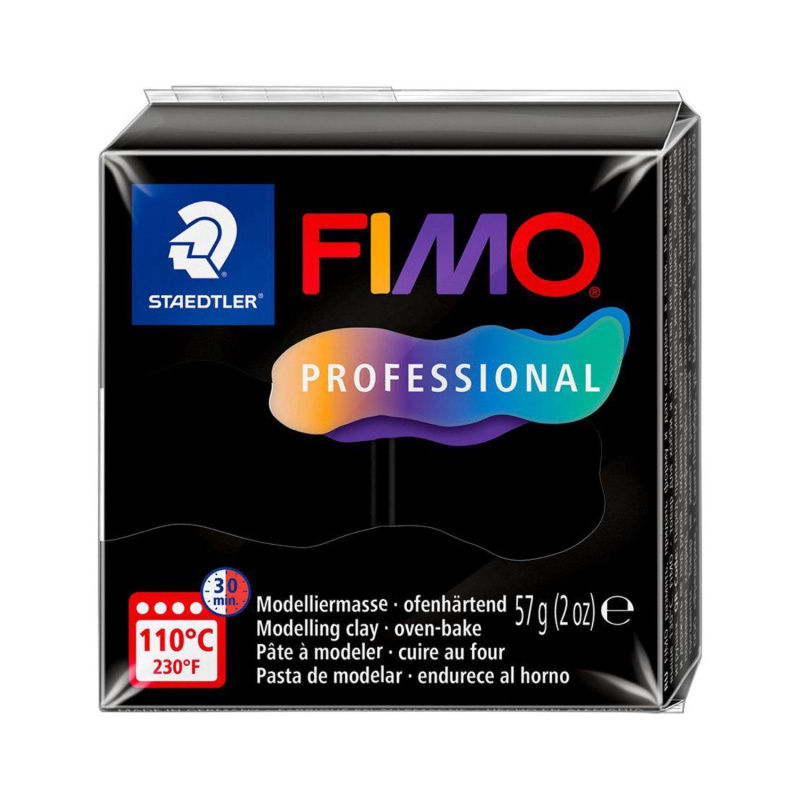 FIMO Professional 57 g, 9 černá 