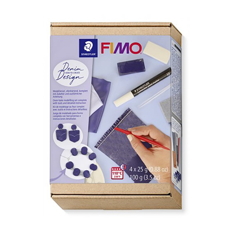 FIMO KITS Jak vytvořit džínový efekt