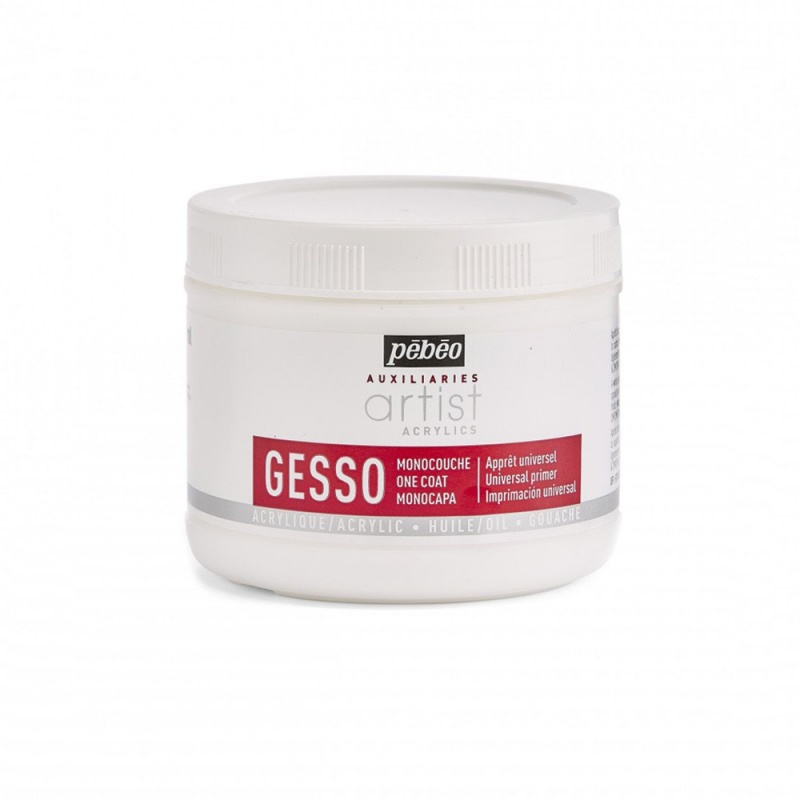 Gesso univerzální, jednovrstvé, bílé, 500 ml