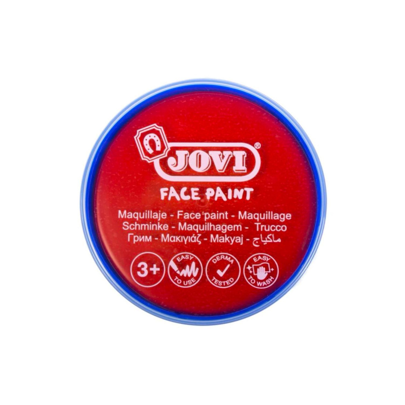 JOVI, Barva na obličej, 8 ml, červená