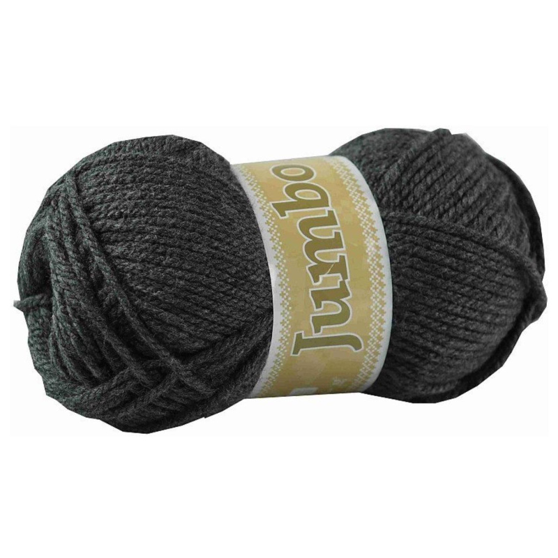 Jumbo, akrylová příze, 100 g, cca 147 m, 909 černá/šedá 