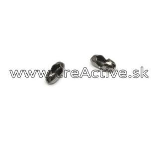 Koncovka na kulič. řetízek 2,4 mm gunmetal 10 ks