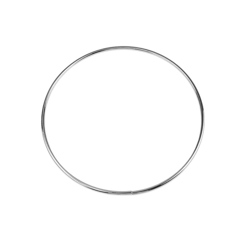 Kovový kruh z niklu, průměr 18,7 cm 