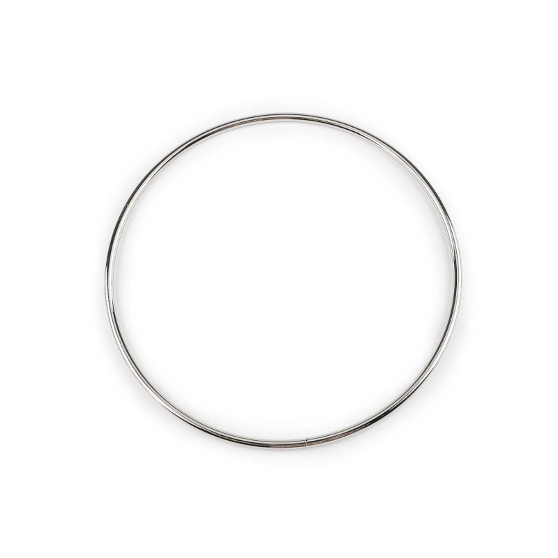 Kovový kruh z niklu, průměr 21,3 cm 