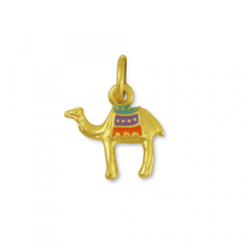 Kovový přívěsek, velbloud zlatý