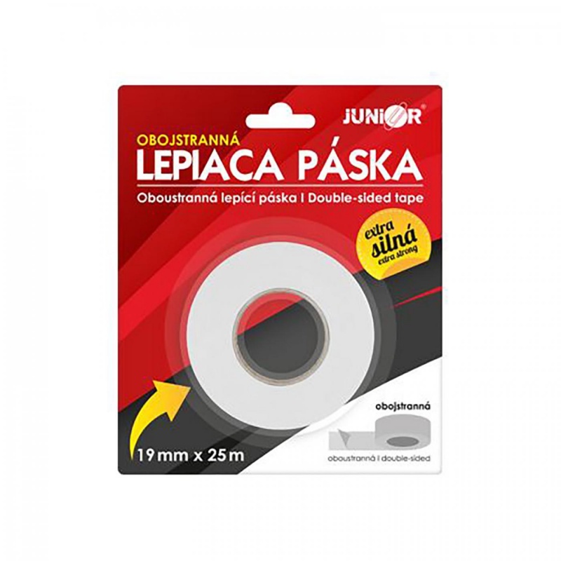 Lepicí páska oboustranná 19 mm x 25 m