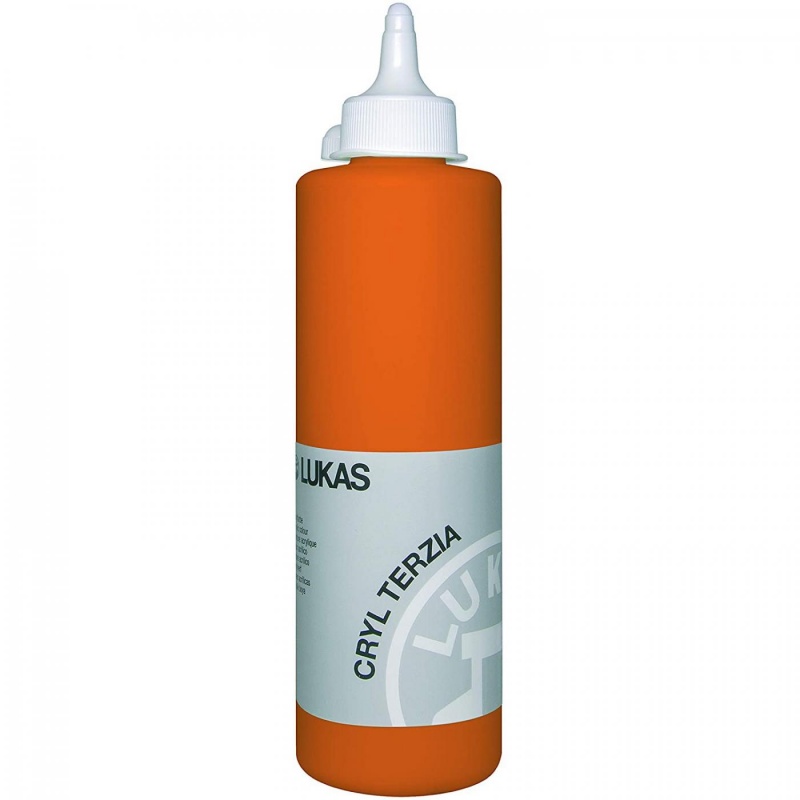 LUKAS akrylová barva TERZIA 500 ml, Cadmium orange