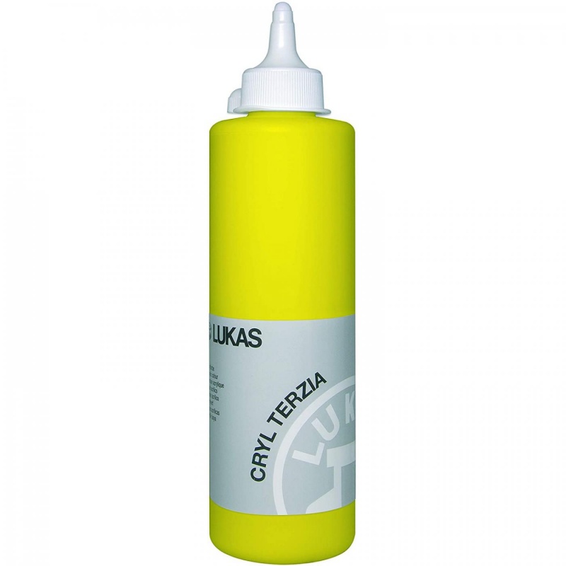 LUKAS akrylová barva TERZIA 500 ml, Primary Yellow