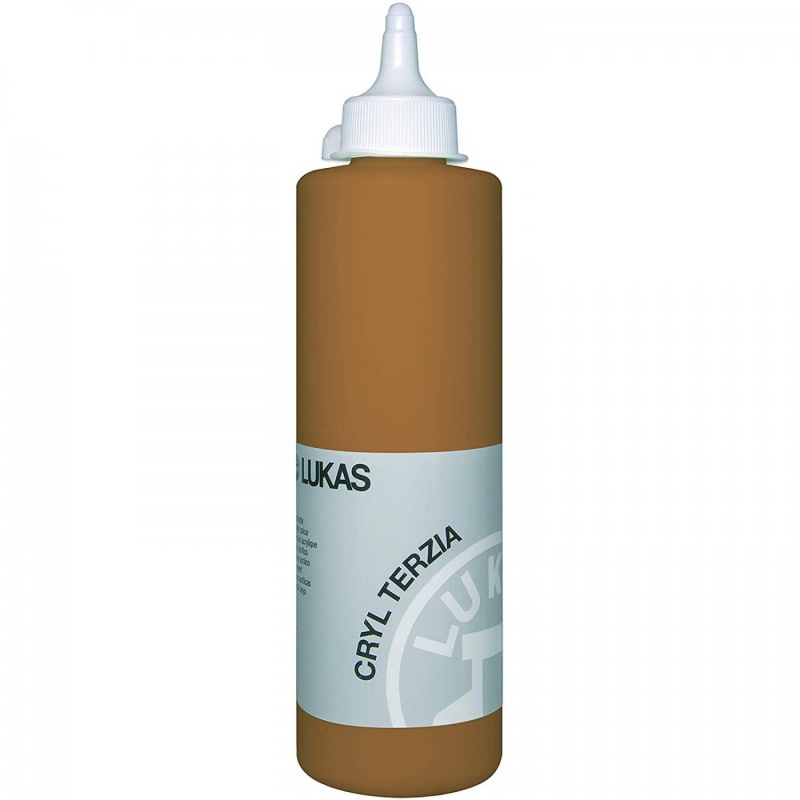 LUKAS akrylová barva TERZIA 500 ml, Raw sienna