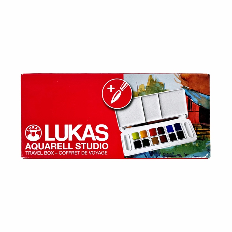 LUKAS Studio, Sada akvarelových barev, 13 ks, plastový box