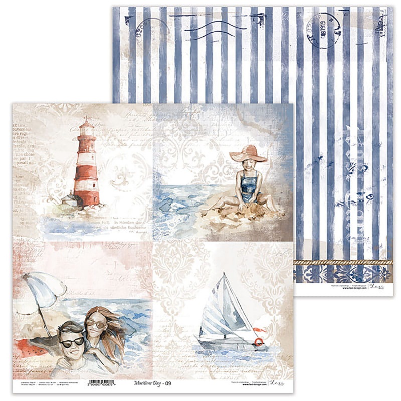 Papír na scrapbooking, Maritime Day 09