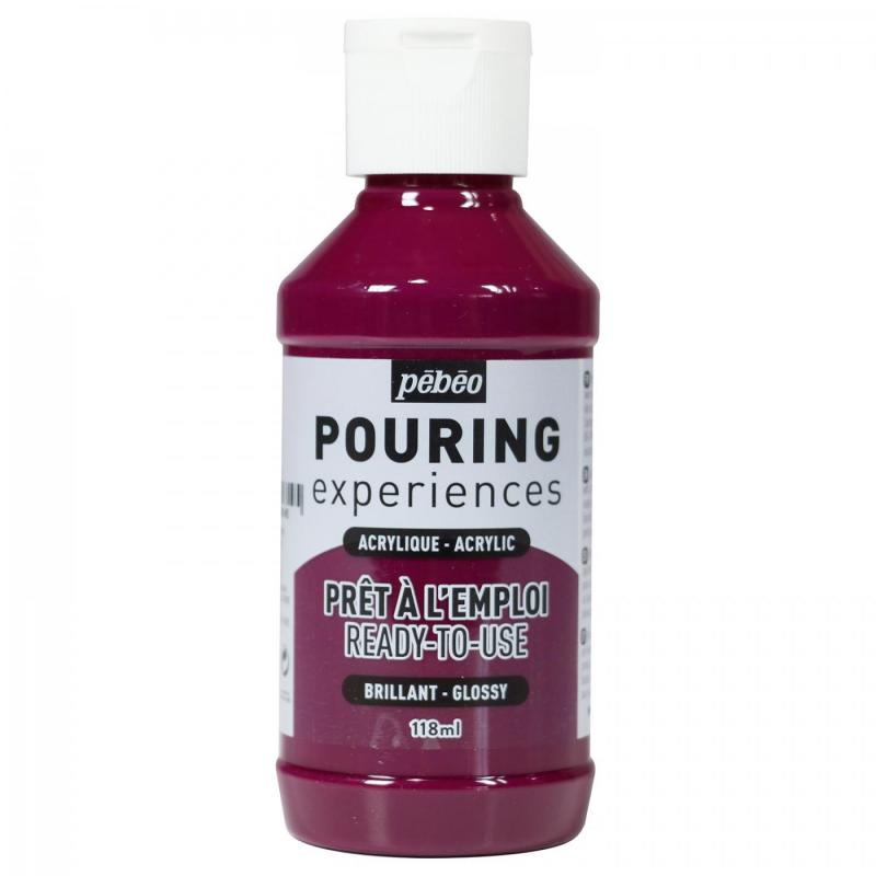 PEBEO Pouring experiences, Deep magenta, 118 ml