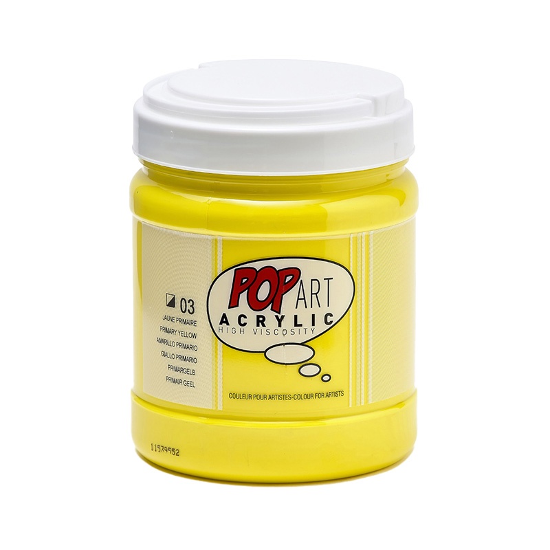 POP ART Acrylic 700 ml, 03 Primary Yellow