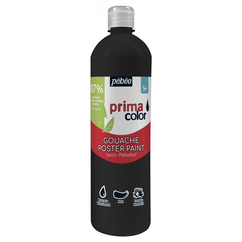 Primacolor Liquid, temperová barva, 1 l, 226 Black