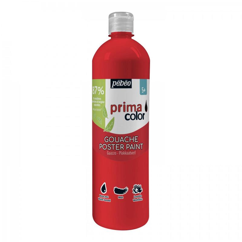 Primacolor Liquid, temperová barva, 1 l, 250 Primary red