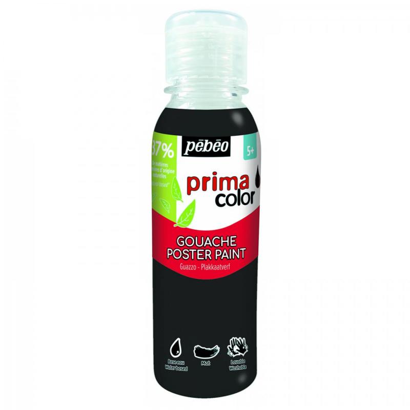 Primacolor Liquid, temperová barva, 150 ml, 026 Black