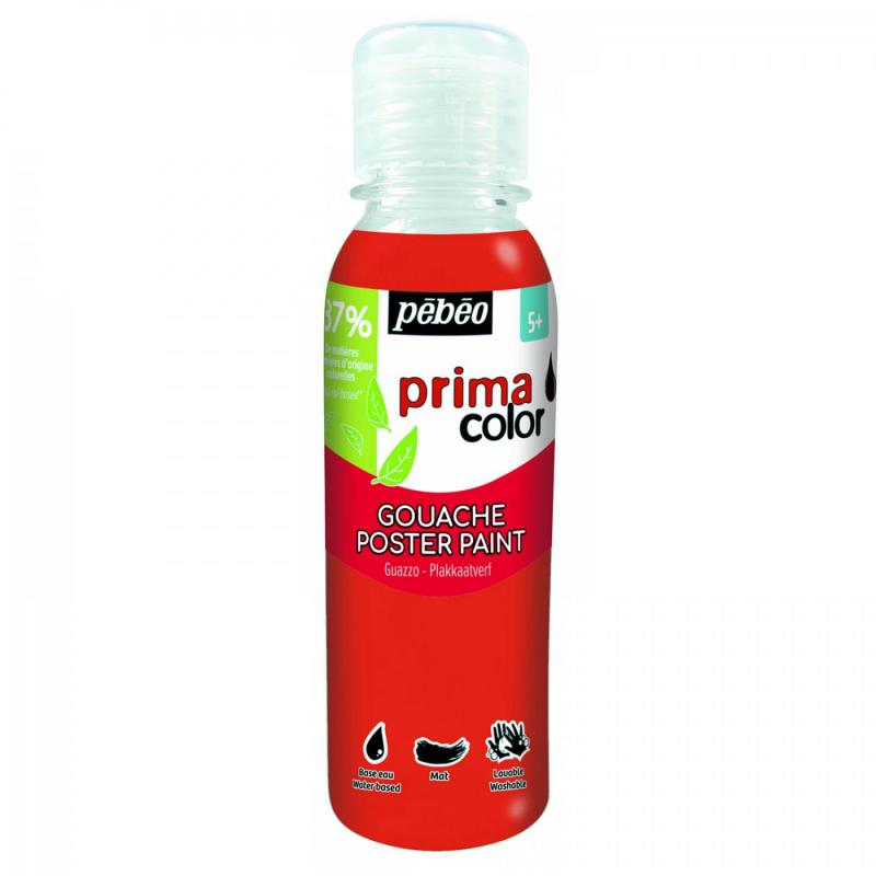 Primacolor Liquid, temperová barva, 150 ml, 050 Primary red