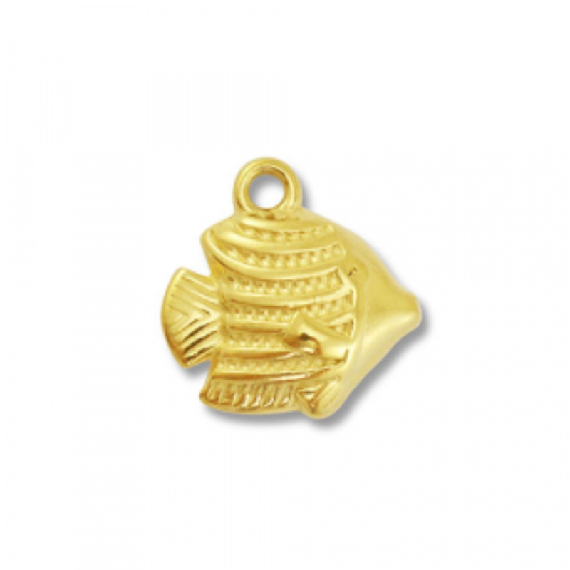 Přívěsek z nerezové oceli, ryba zlatá