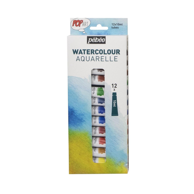 Sada akvarelových barev Pop Art, 12 x 10 ml 