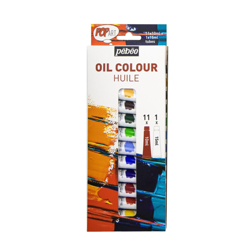 Sada olejových barev Pop Art, 11 x 10 ml + 1 x 15 ml 
