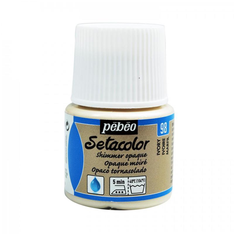 Setacolor opaque 45 ml, 98 Shimmer ivory