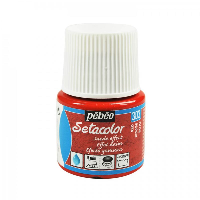 Setacolor opaque 45 ml, Suede, 303 Red