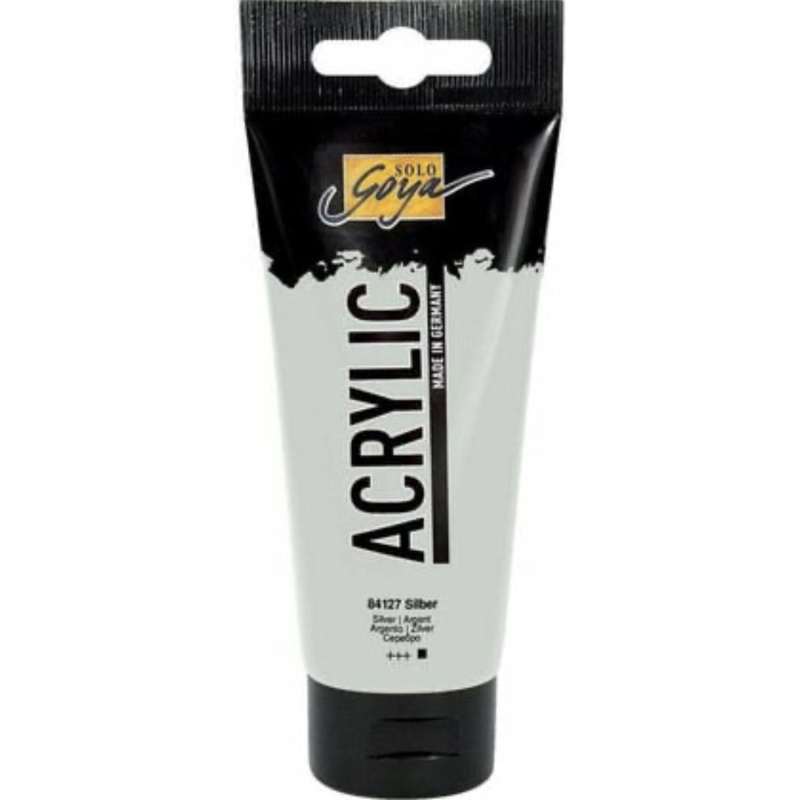 SOLO GOYA, akrylová barva stříbrná 100 ml