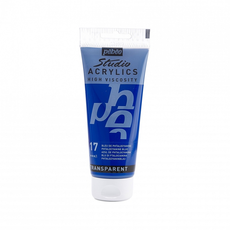 Studio Acrylics 100 ml, 17 phthalocyanine blue