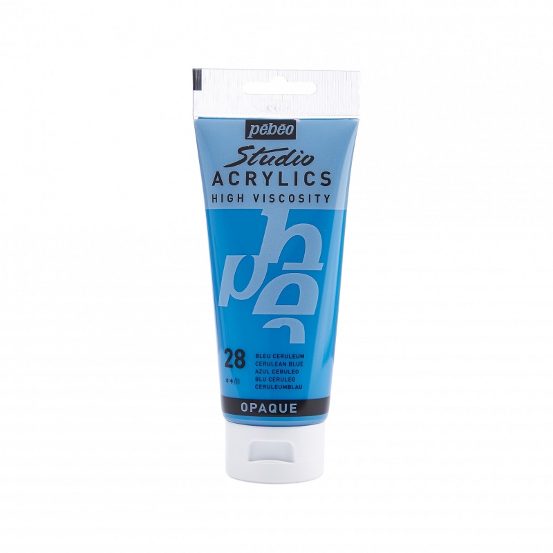 Studio Acrylics 100 ml, 28 Cerulean blue