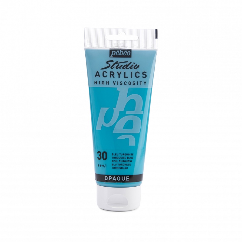 Studio Acrylics 100 ml, 30 Turquoise blue