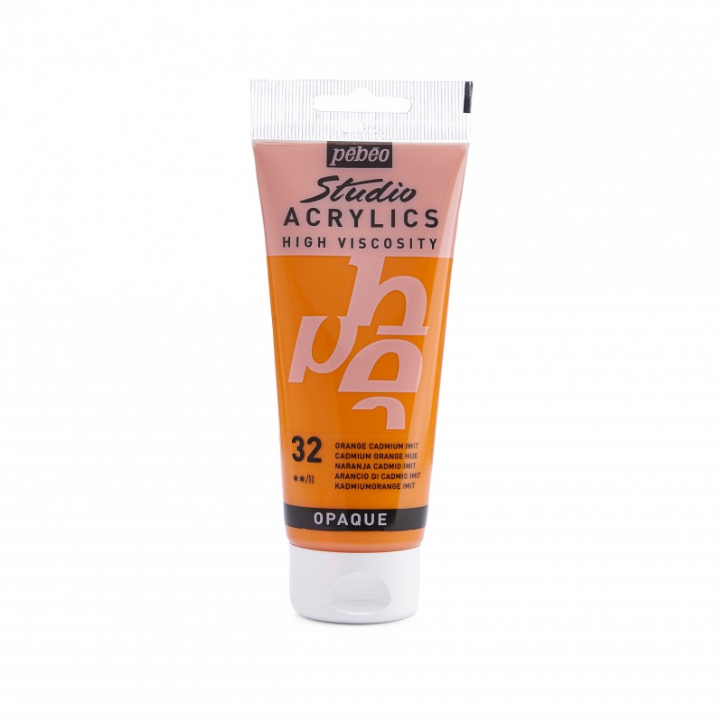 Studio Acrylics 100 ml, 32 Cadmium orange