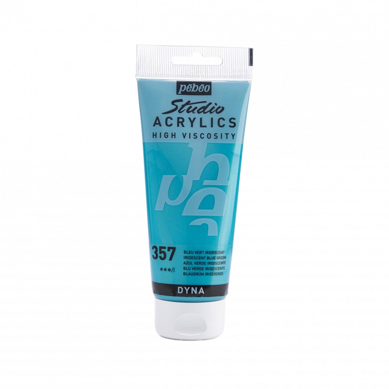 Studio Acrylics 100 ml, 357 Iridescent Blue green