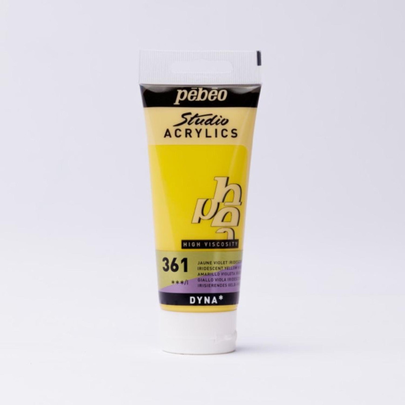 Studio Acrylics 100 ml, 361 Iridescent Yellow Violet 