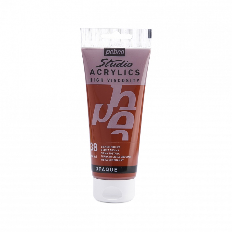 Studio Acrylics 100 ml, 38 Burnt sienna