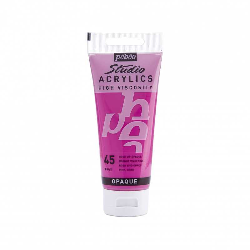 Studio Acrylics 100 ml, 45 Opaque vivid pink