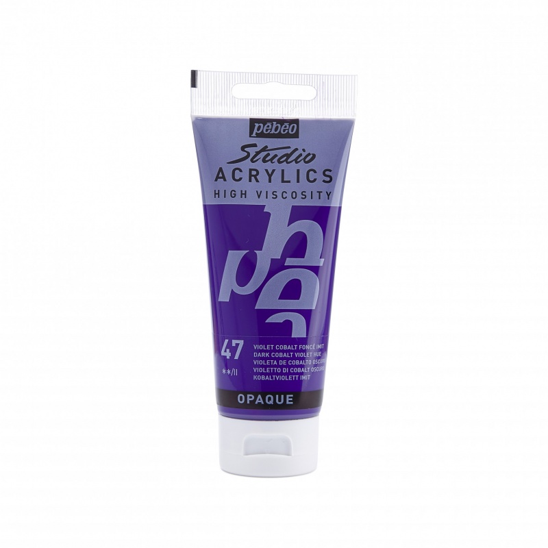 Studio Acrylics 100 ml, 47 Dark cobalt violet