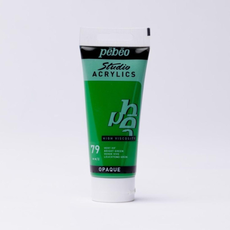 Studio Acrylics 100 ml, 79 Bright Green 