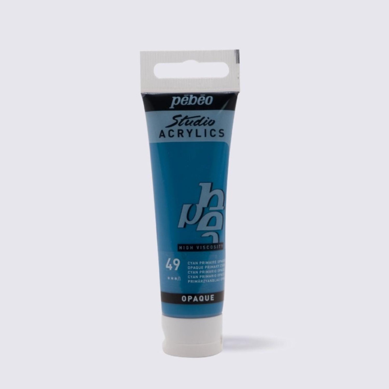 Studio Acrylics, Opaque Primary Cyan, 30 ml