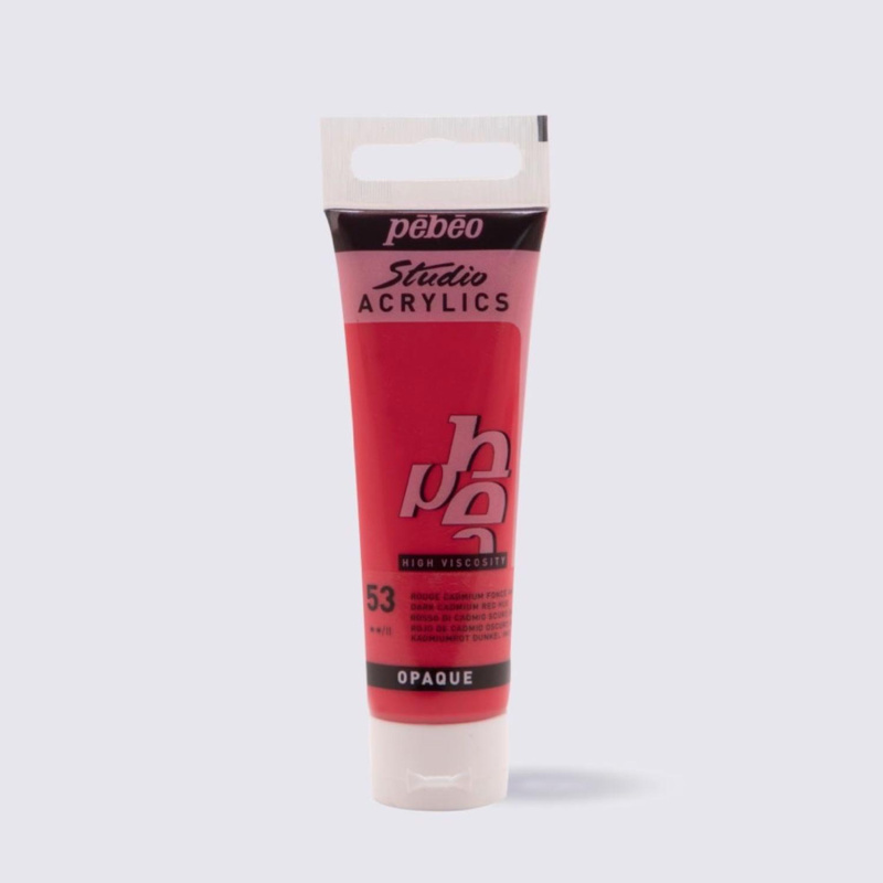 Studio Acrylics 30 ml, 53 Dark Cadmium Red Hue