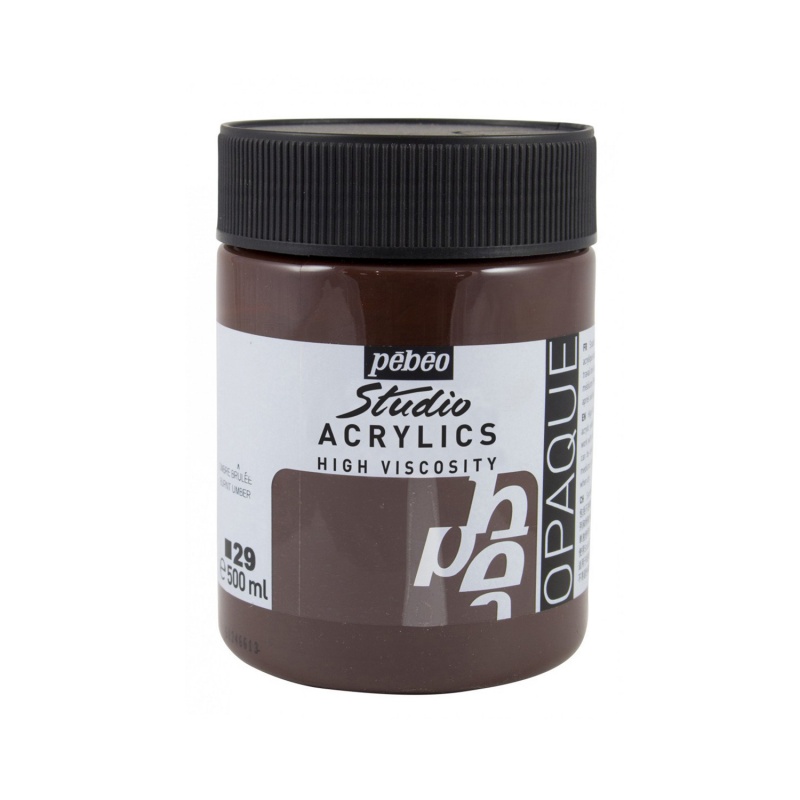 Studio Acrylics 500 ml, 29 Burnt umber