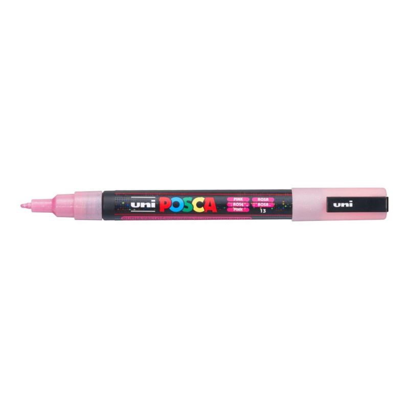 Popisovač Uni Posca PC-3ML, 1,3 mm, rtěnka lesklá