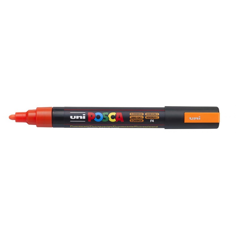 Popisovač Uni Posca PC-5M, 2,5 mm, fluorescenční oranžový