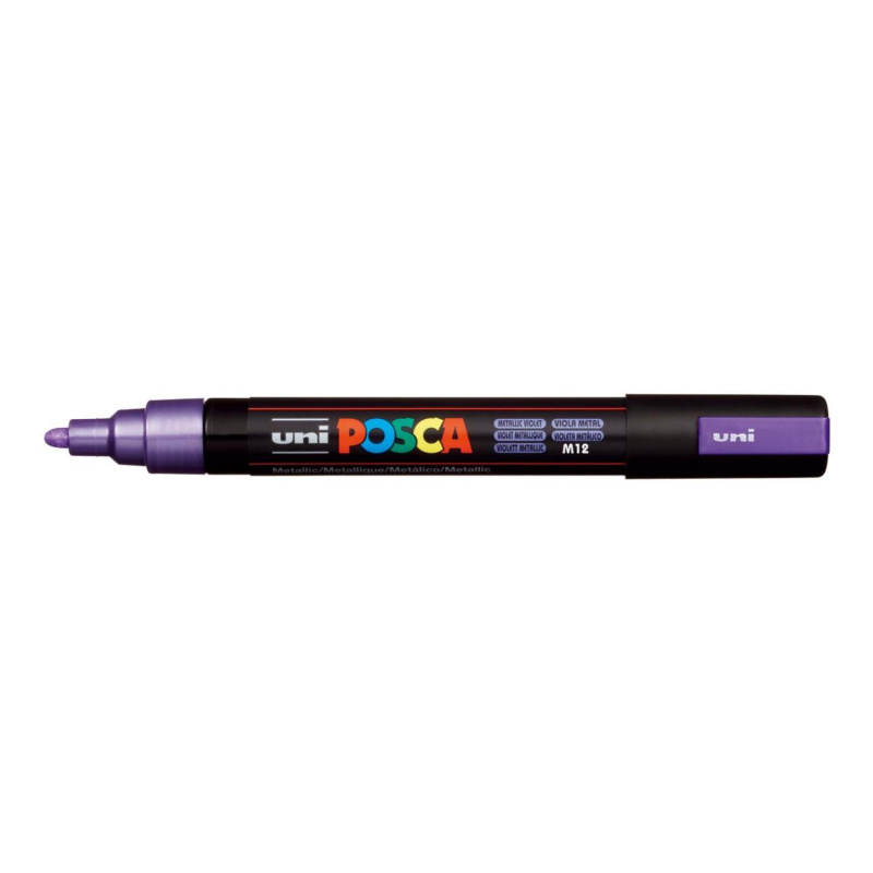 Popisovač Uni Posca PC-5M, 2,5 mm, metalický fialový 