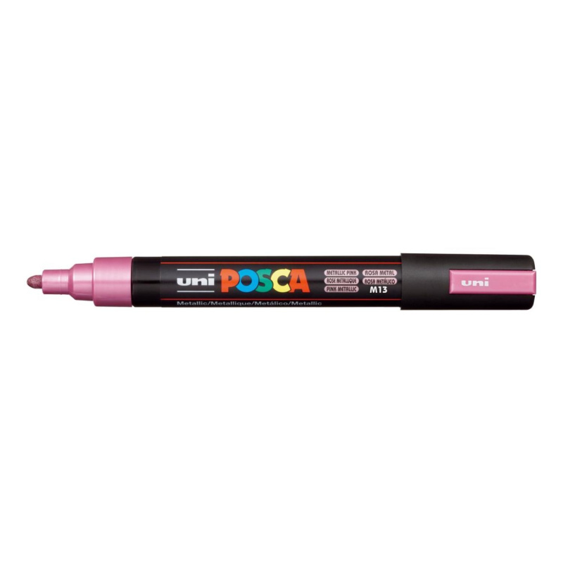 Popisovač Uni Posca PC-5M, 2,5 mm, metalicky růžový