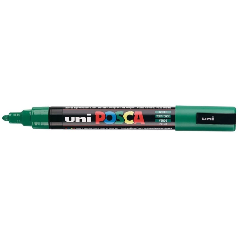 Uni Posce fix PC-5M, 2,5 mm, zelený