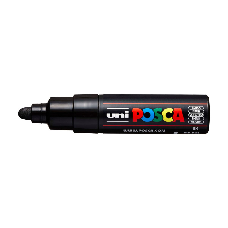 Popisovač Uni Posca PC-7M, 4,5-5,5 mm, černý 