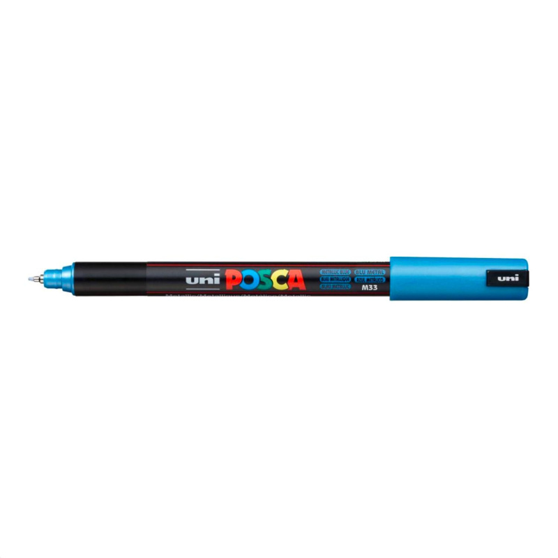 Liner Uni Posca PC-1MR, 0,7 mm, metalická modrá