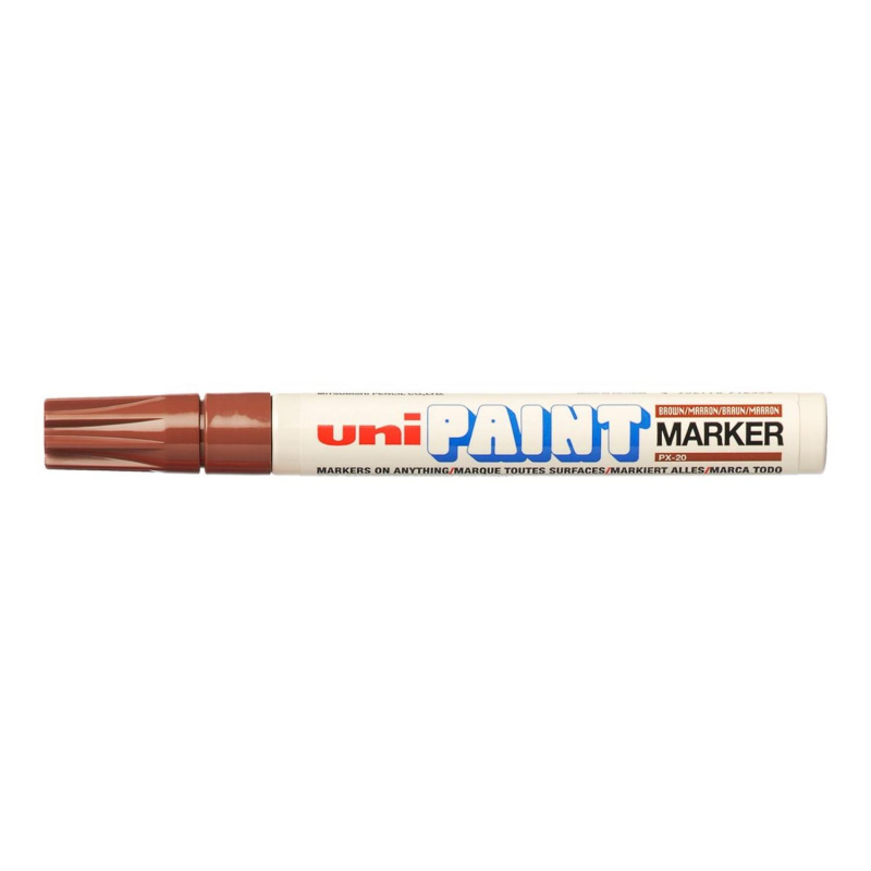 Lakový popisovač UNI PX-20, 2,2 - 2,8 mm, hnědý 